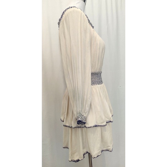 Urban Outfitters Saffron Skies Off The Shoulder Dress Gauzy Blouson Size XS - Picture 5 of 11
